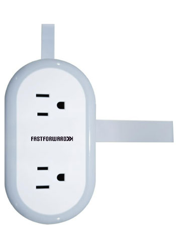 Small Travel Power Strip with 4Ft Extension Cord