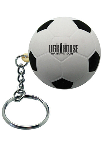 Soccer Ball Stress Ball Keyrings | AL26256