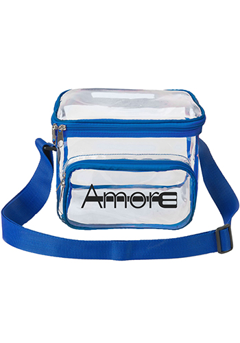 Stadium Approved Clear Lunch Bag with Front Pocket | IDLCB14305