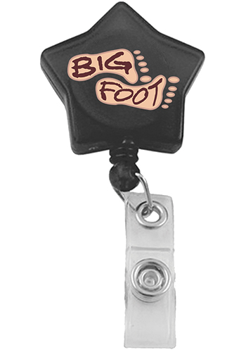 Star Shaped Retractable Badge Reel with Belt Clip