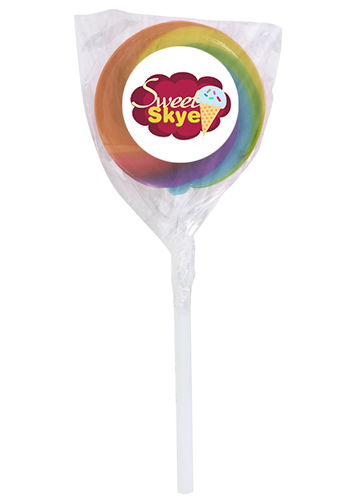 Swirl Lollipops with Round Label | ADMSWIRLPOP1