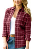 Deep Maroon With Light Grey Check