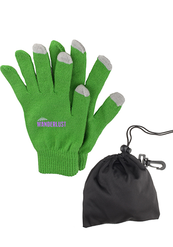 Touchscreen Gloves In Pouch