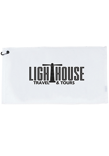 30" x 16" Tour Pro White Golf Towels