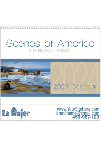 Triumph Scenes of America Big Block Memo  Calendars | X11300