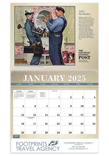 Triumph The Saturday Evening Post Deluxe Pockets Calendars | X11533