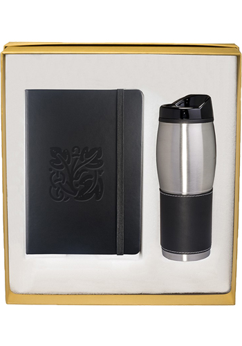 Tuscany Leather Journals & Stainless Steel Tumblers Gift Set | PLLG9277