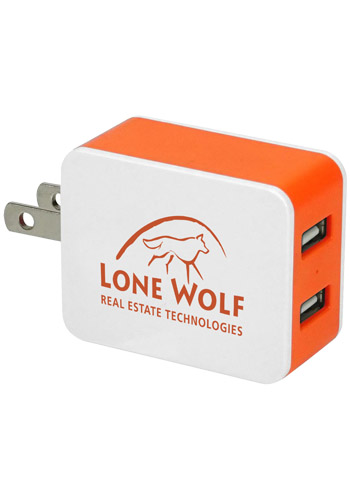 Promotional UL 2 Port Usb Folding Wall Chargers