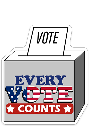 Vote Shaped NoteKeeper™ Magnet | FPVOTE1