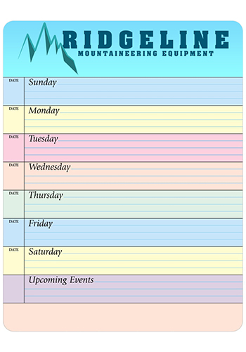 Weekly Planner 11in x 8.5in Magnets | MGLM22QQ
