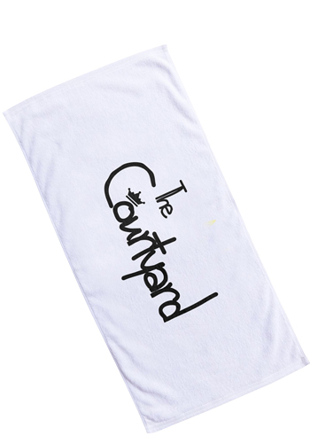 60" x 30" White Coastal Beach Towels