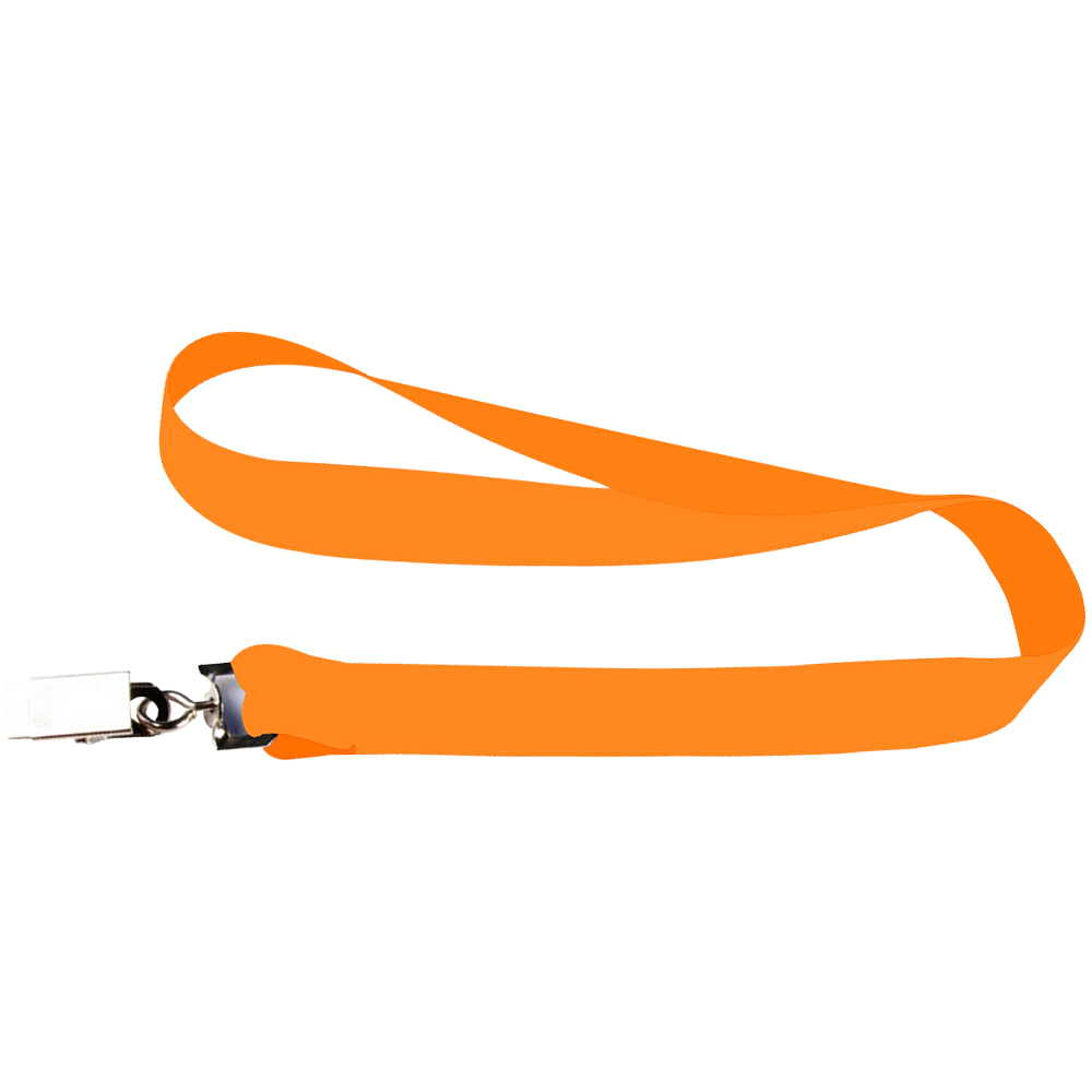 Orange Custom Printed Promotional Dye-Sublimation Lanyards (0.75 inch) (Orange - Sample)