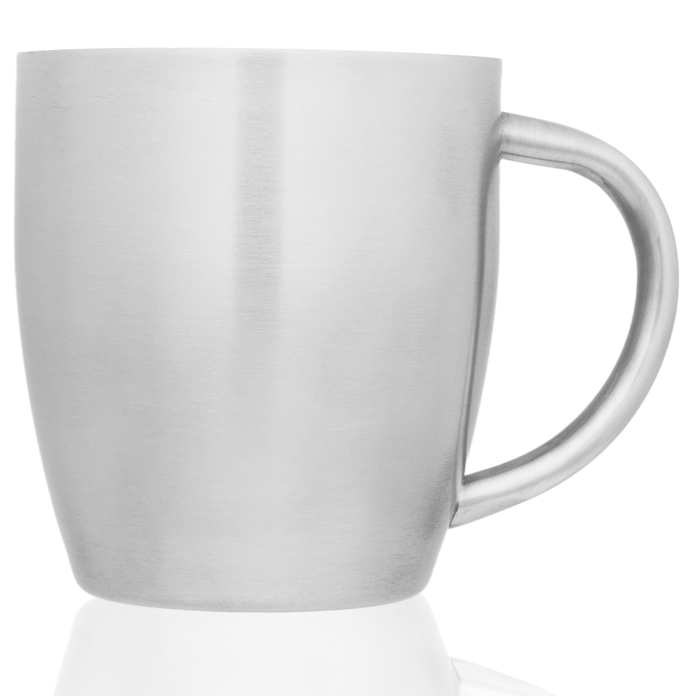Logo Stainless Steel Coffee Mugs (10 Oz.)