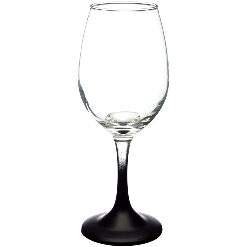 10 Oz. Rioja White Wine Glasses With Colored Stem Bottom