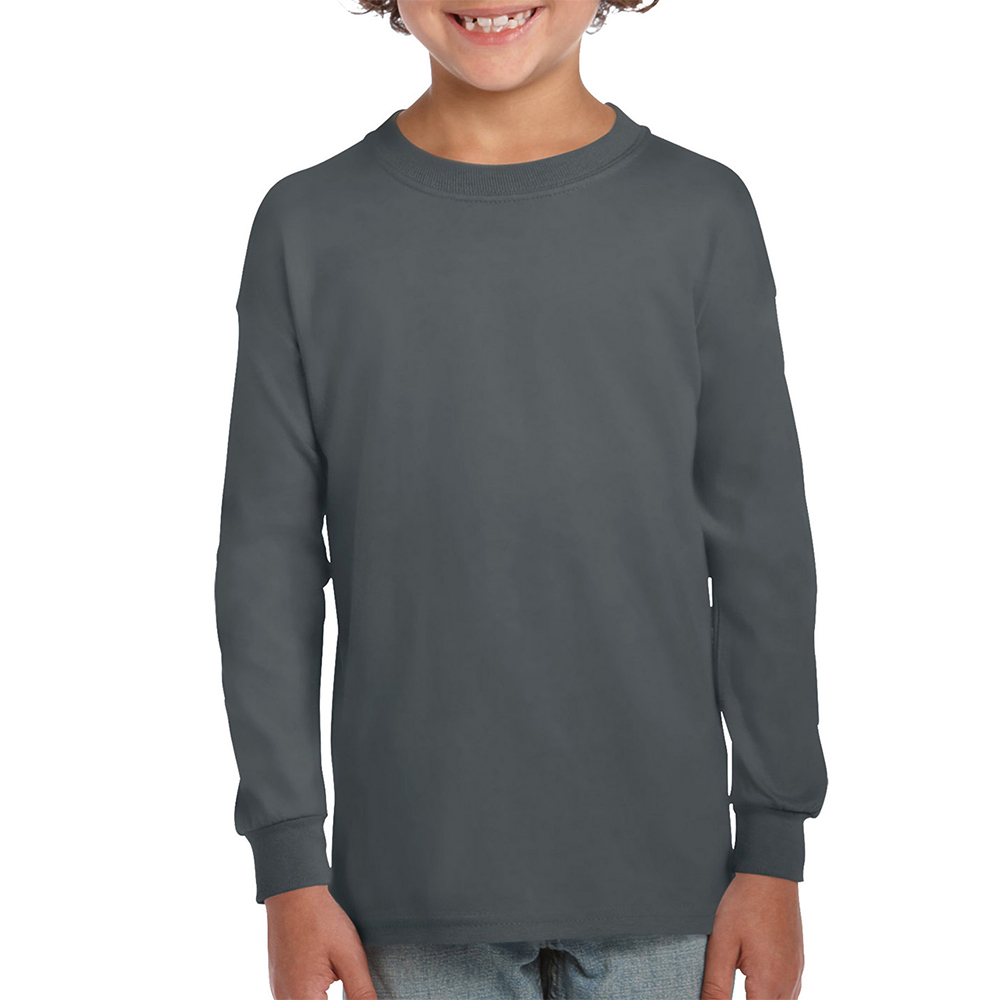 Printed Gildan Cotton Youth Long Sleeve Tshirts G2400B DiscountMugs