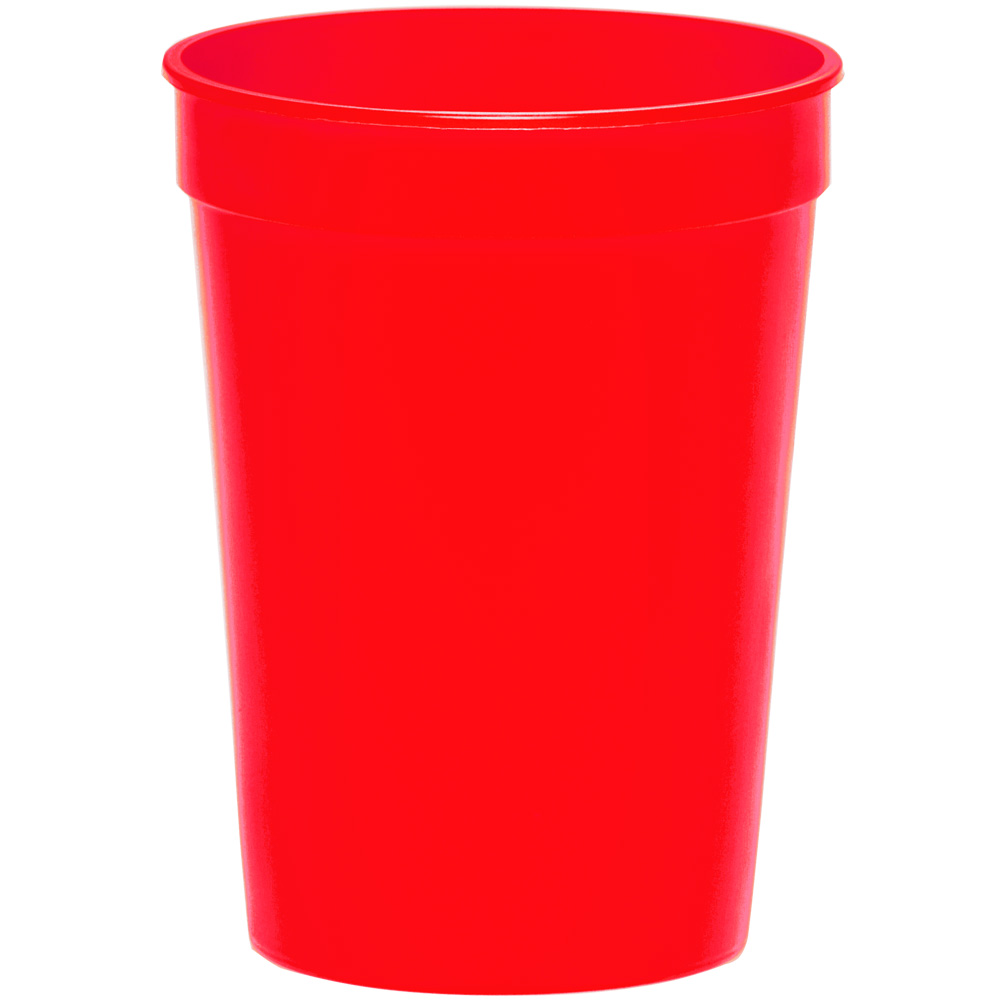 Logo Solid Stadium Cups (12 Oz.)