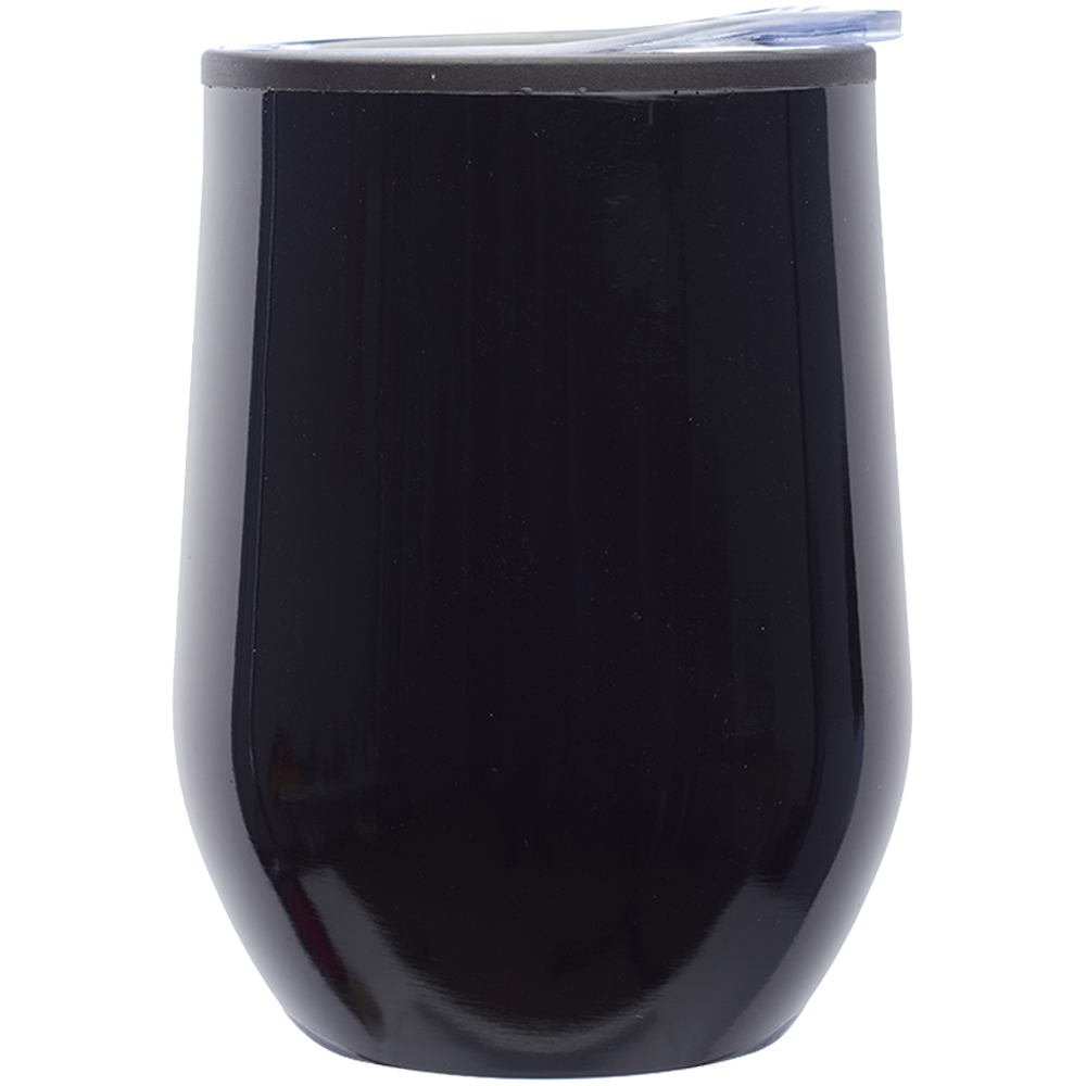 12 oz. Shelby Stemless Wine Glass with lid