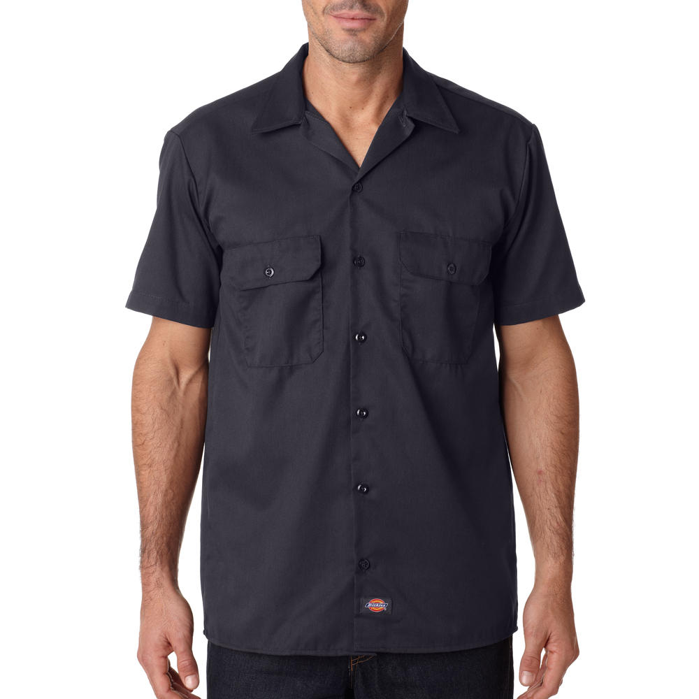 Dickies Mens Work Shirts Short Sleeve Button Down Shirt Moisture Wicking #1574