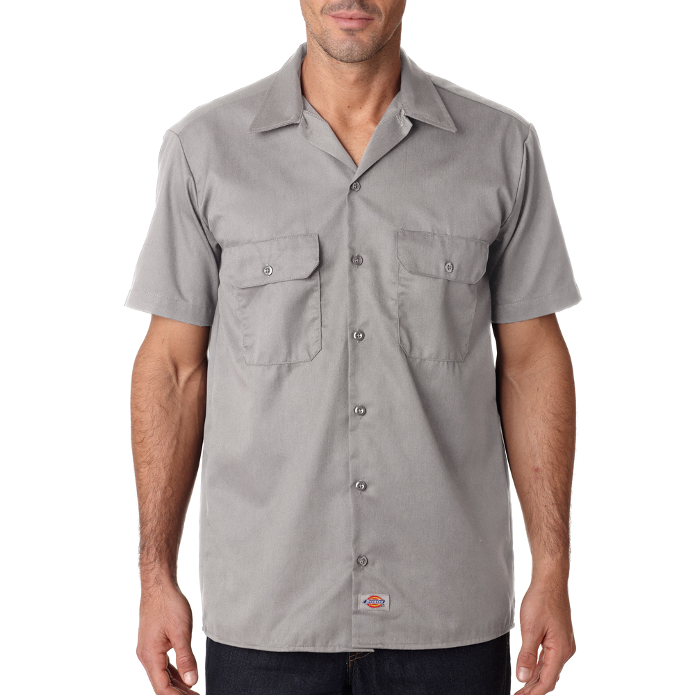 Dickies Men's Short Sleeve Work Shirt 1574CH - The Home Depot