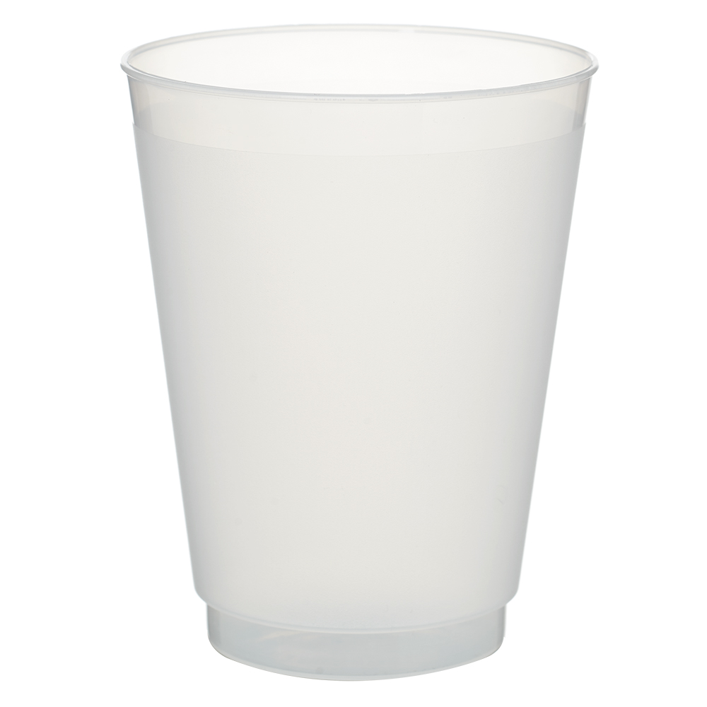 16 oz. frosted glass cup