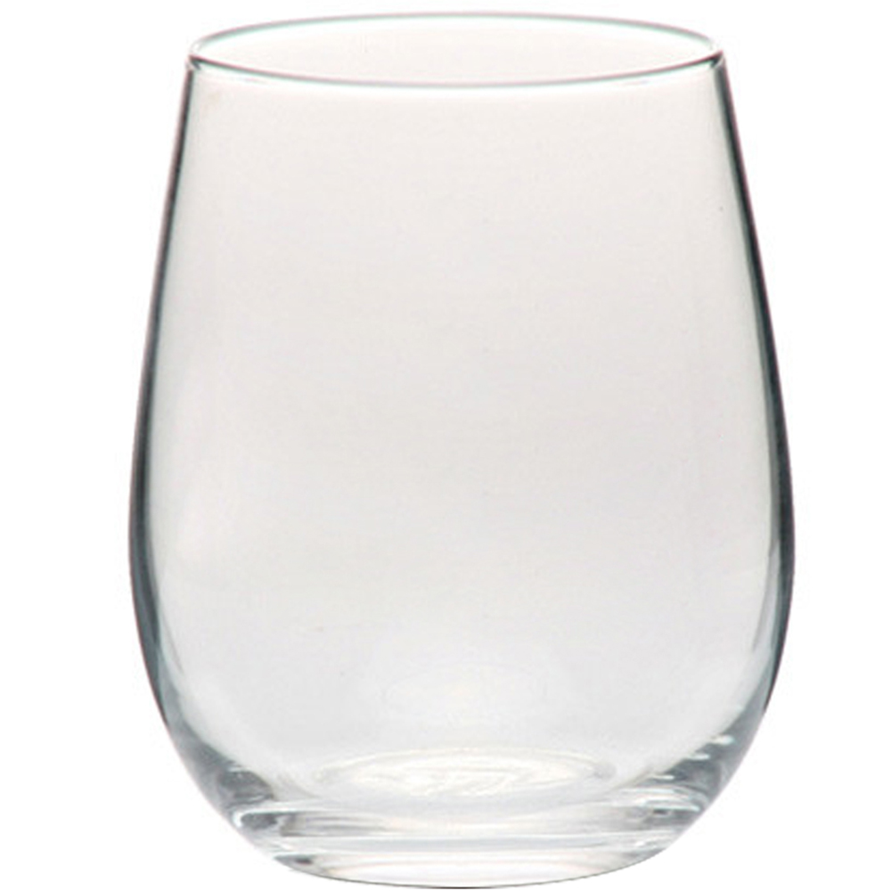 Etched Stemless White Wine Glasses Personalized - Design: S3