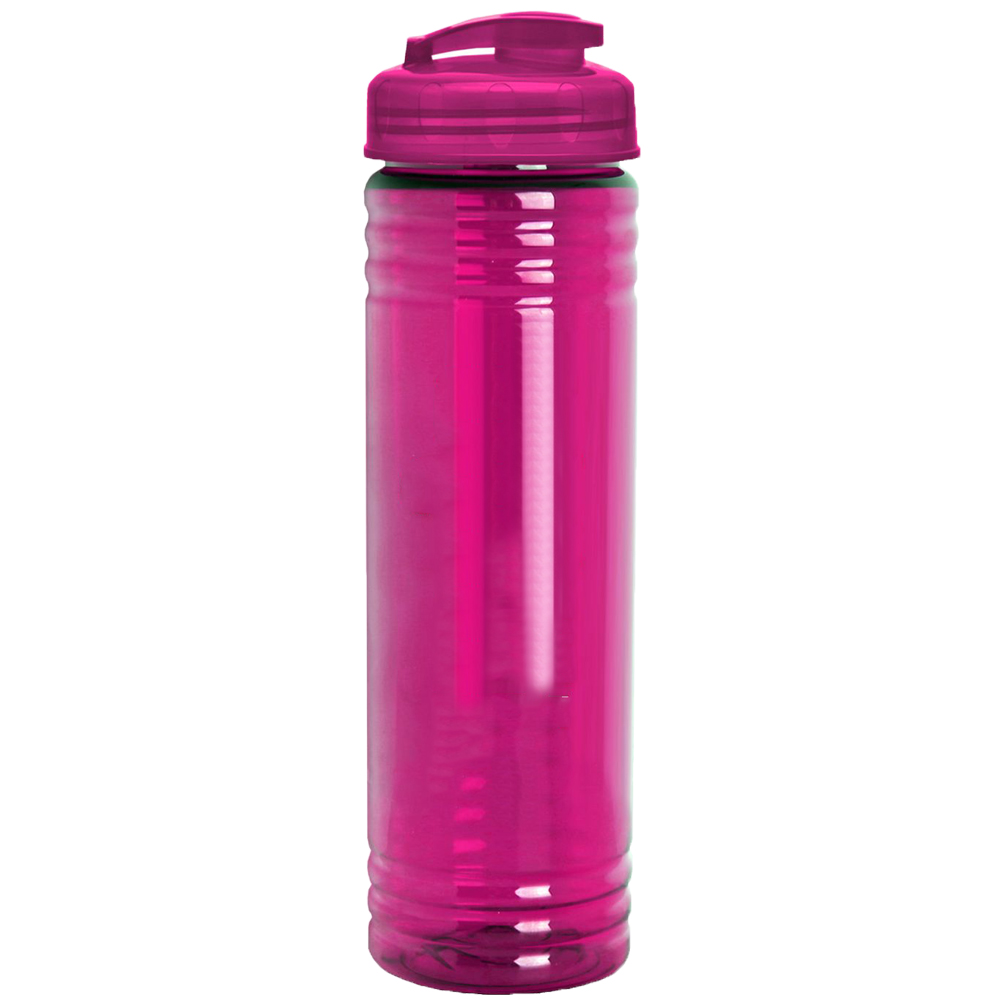 24 oz Slim Fit Water Bottles with Flip Straw