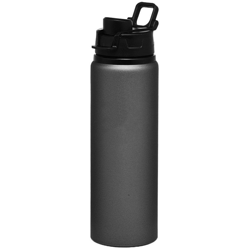 25 Oz Customized Clean-Cut Aluminum Bottle with Carabiner Clip