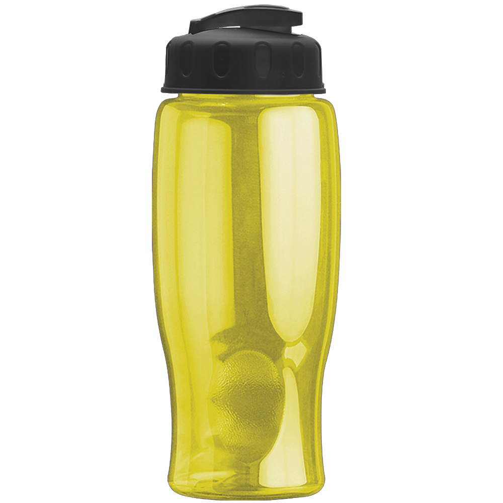 27oz Transparent Custom Water Bottles - Flip Top