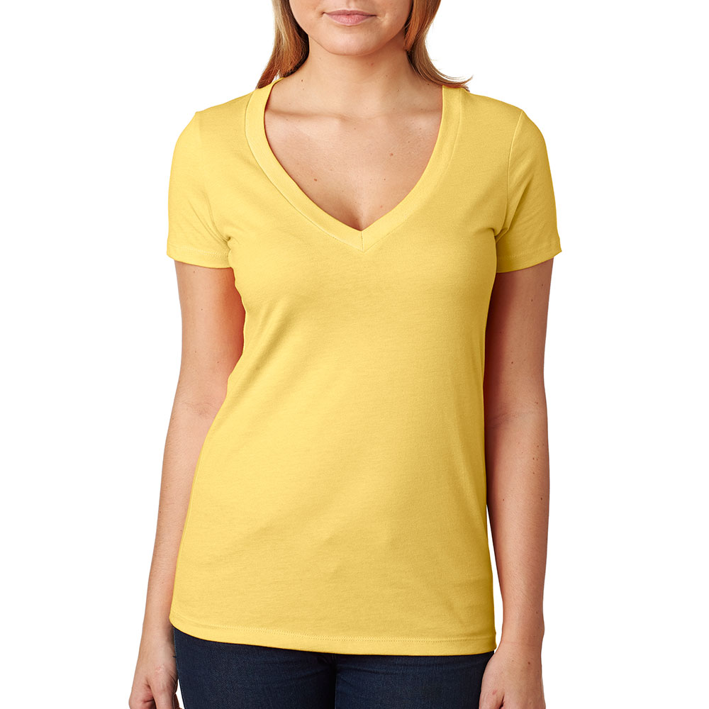 Next Level 6640 - Women's CVC Deep V-Neck T-Shirt