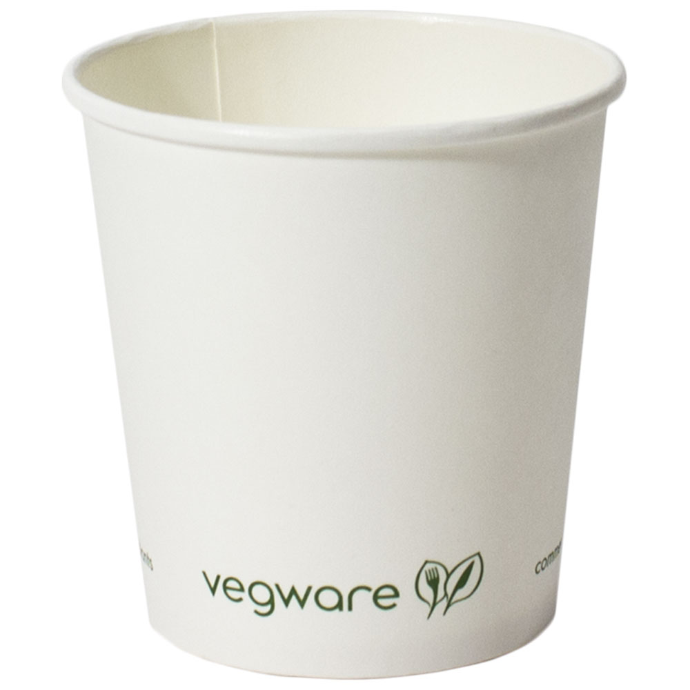 Printed 4 oz. Compostable Paper Hot Cups