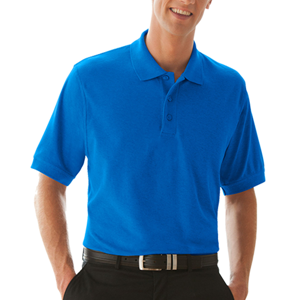 Long Sleeve Soft-Blend Double-Tuck Pique Polo Shirt - Display Pros