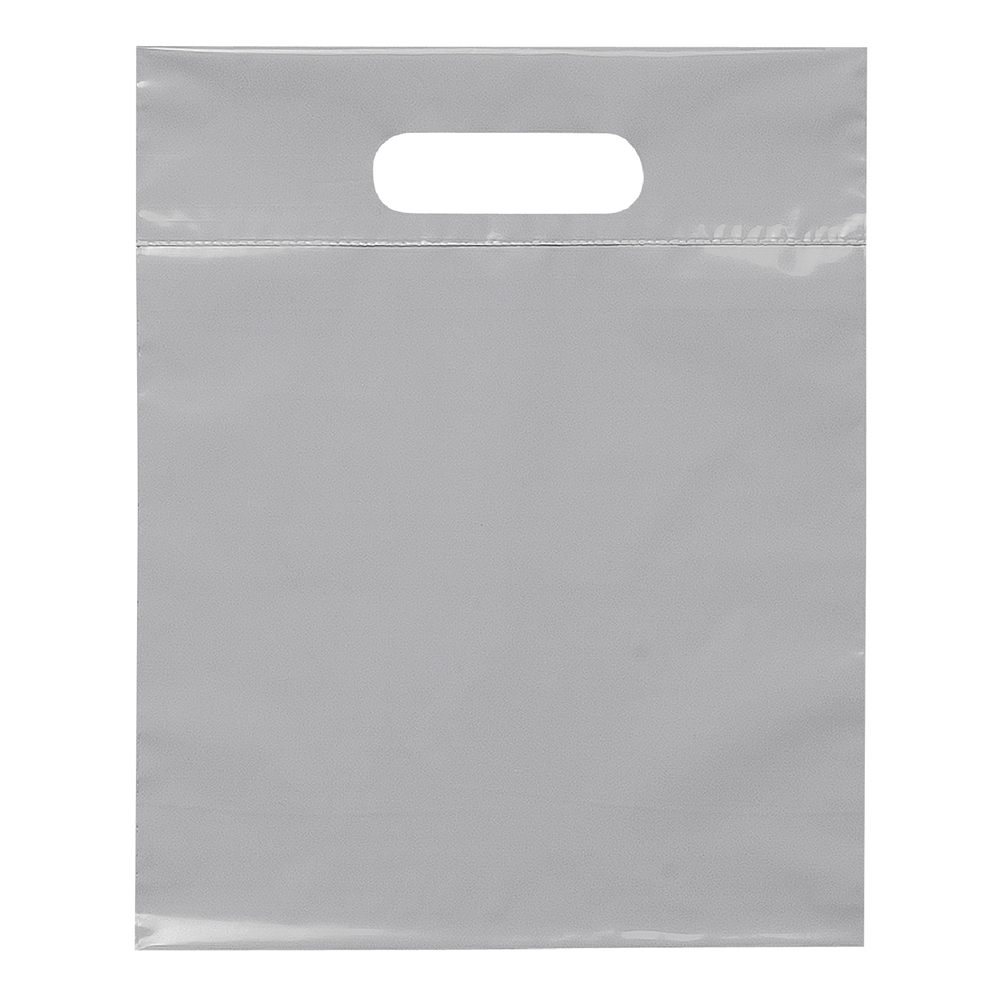 Die cut outlet handle plastic bags