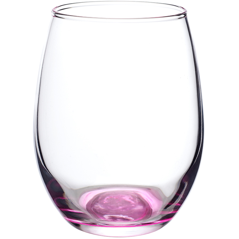 15 Oz. Arc Perfection Stemless Wine Glasses With Colored Bottom