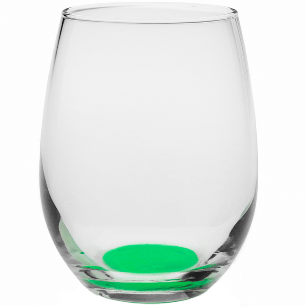 Stemless Wine Glass Set of 2- Luster Green – Studio 77 Gifts & Accessories