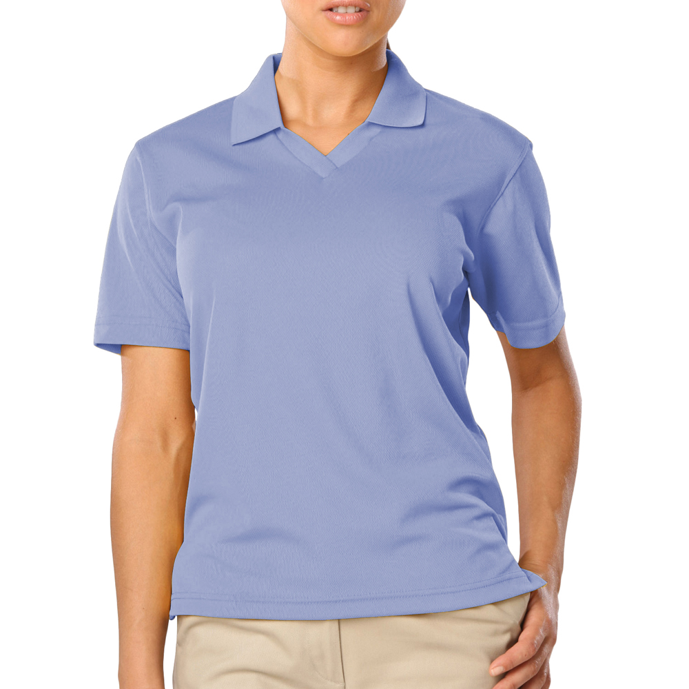 Embroidered Blue Generation V-Neck Polo Shirts