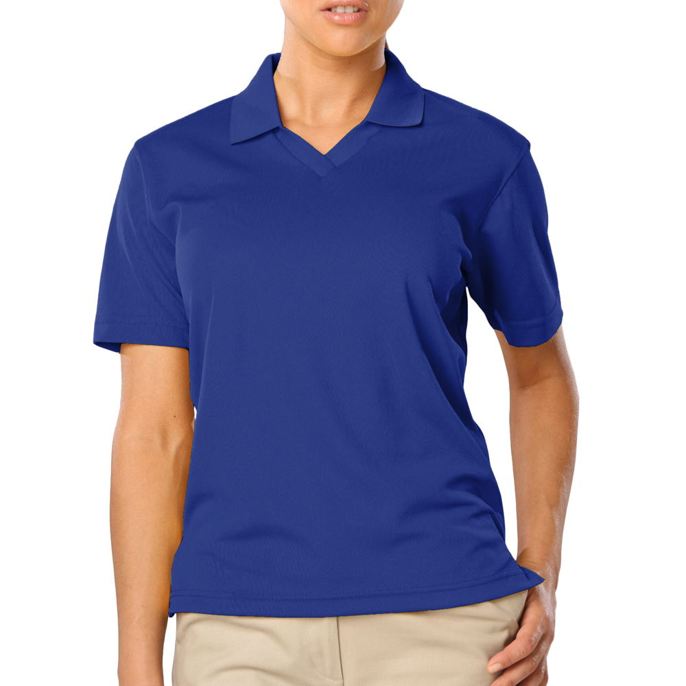 Embroidered Blue Generation V-Neck Polo Shirts