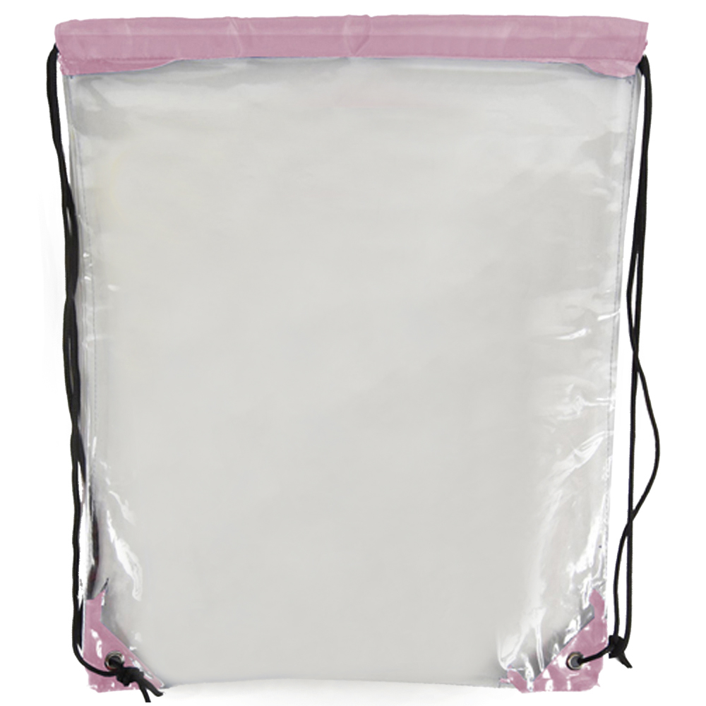 Clear cinch outlet bag