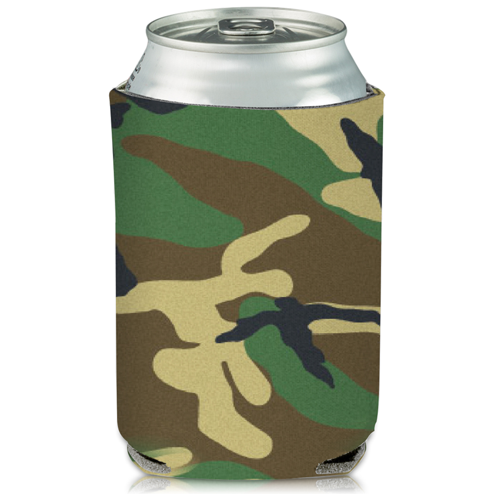 Collapsible 24 oz. Can Cooler Comouflage Colors Personalized