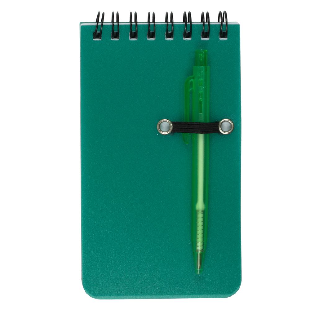 Promotional Pocket Sized Spiral Jotter Notepads with Pens IV9209