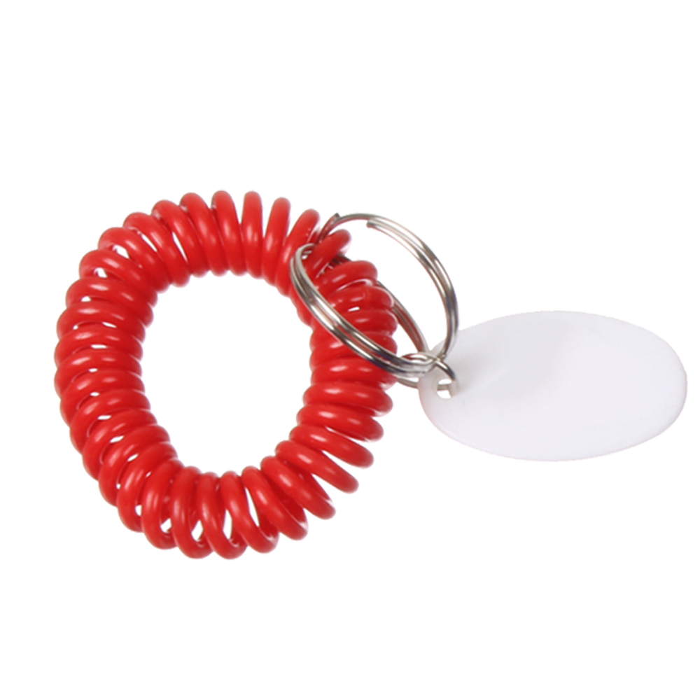 Printed Bracelet Coil Keychains EDBC1220 DiscountMugs