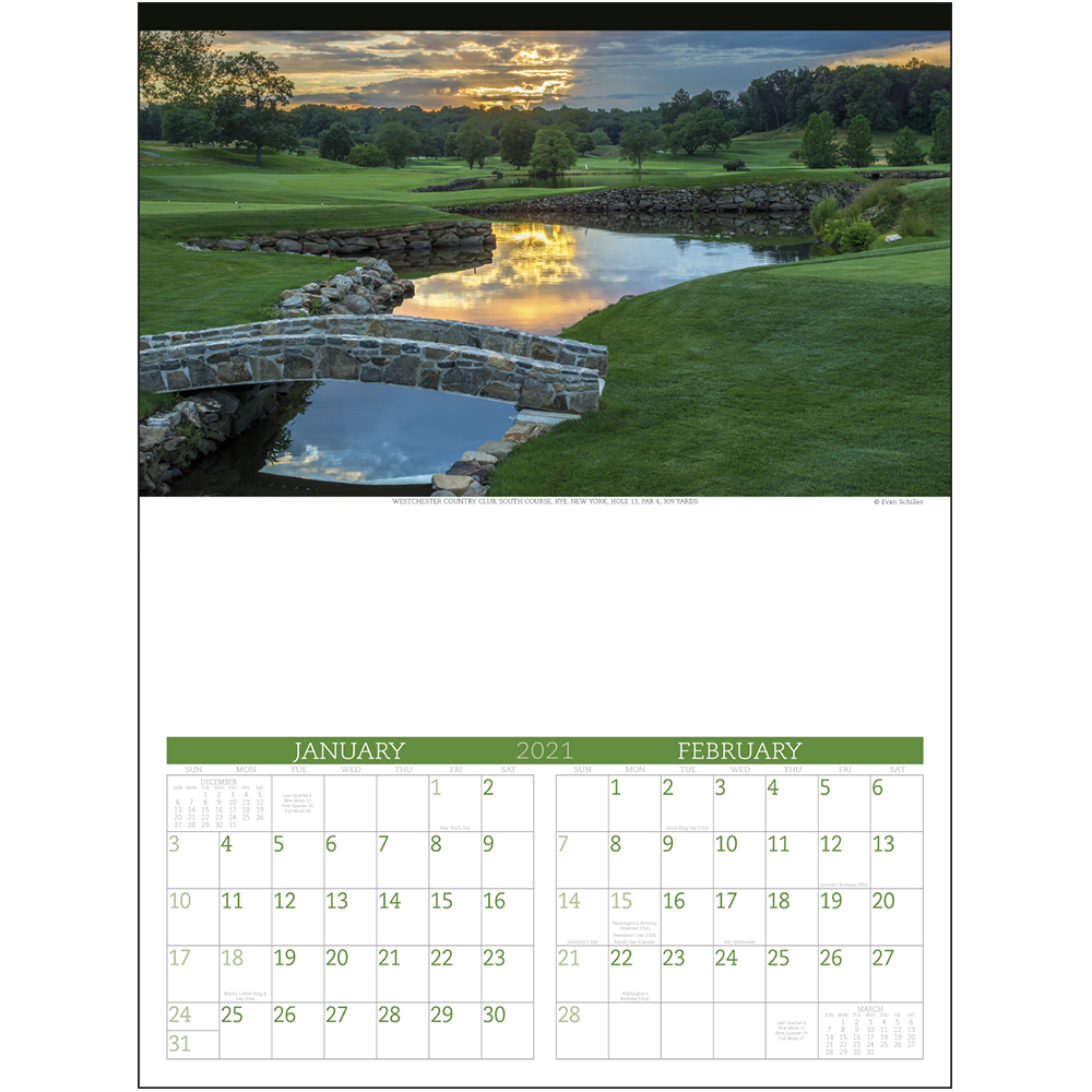 Custom Executive Golf Calendars X11504 DiscountMugs