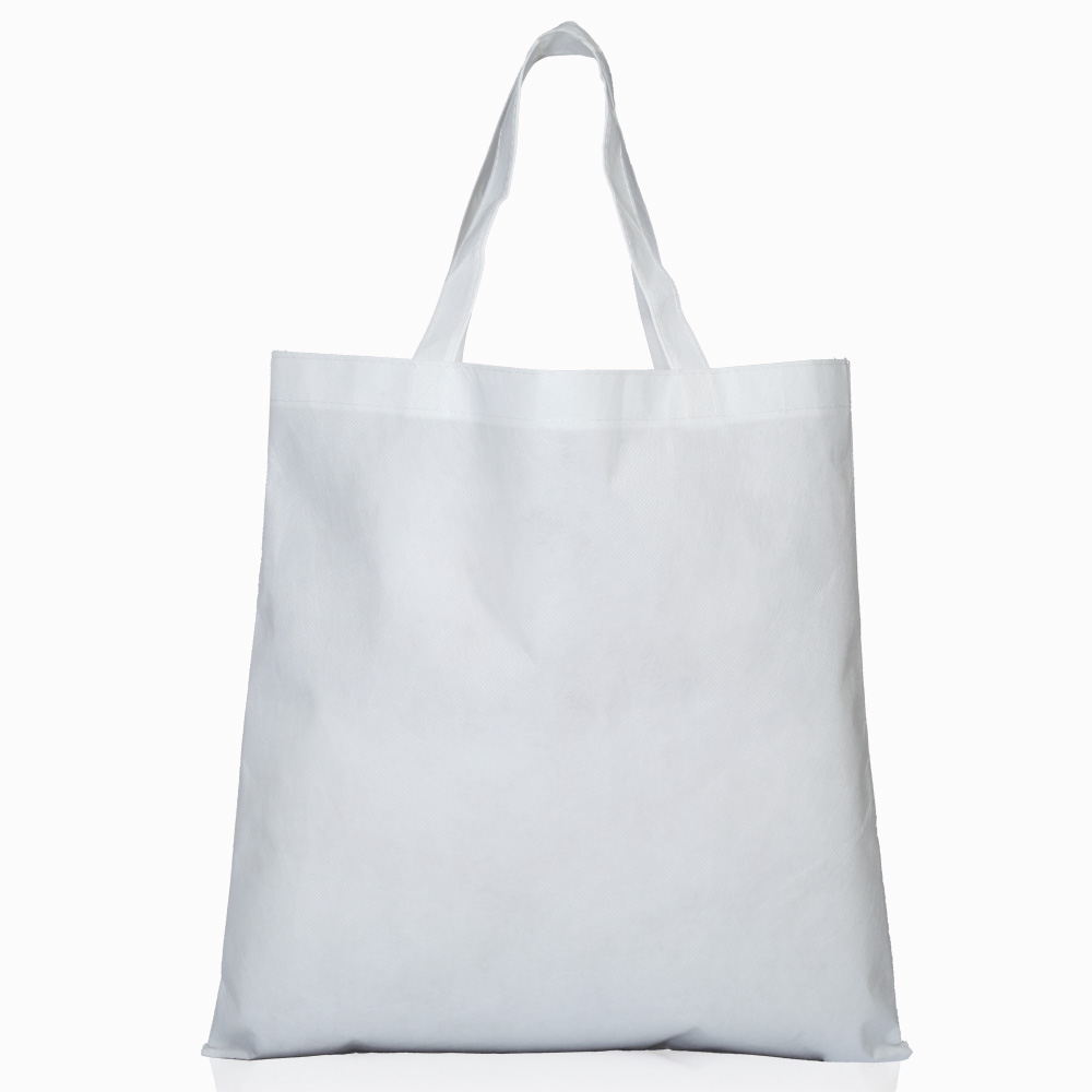 4Pcs Non-Woven Sublimation Blank Tote Bag 33cmx26cm Plain White
