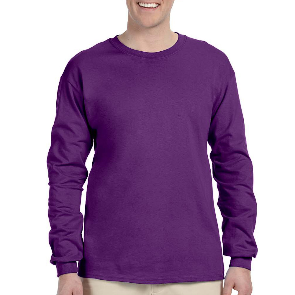 Printed Gildan Ultra Cotton Long Sleeve T-shirts | G2400 - DiscountMugs