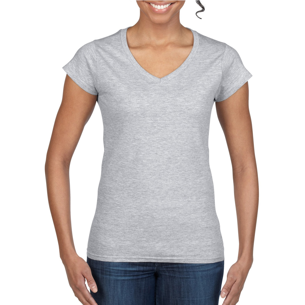 gildan ladies v neck