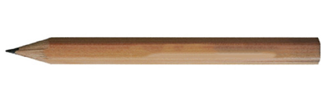 Custom Hex Natural Finish Golf Pencils