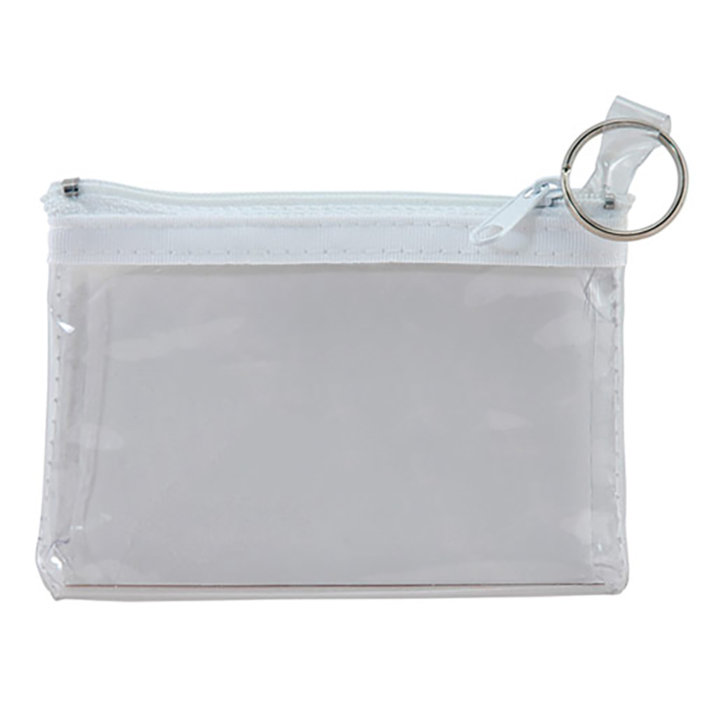 Personalized ID and Coin Pouches with Key Rings IL14 DiscountMugs