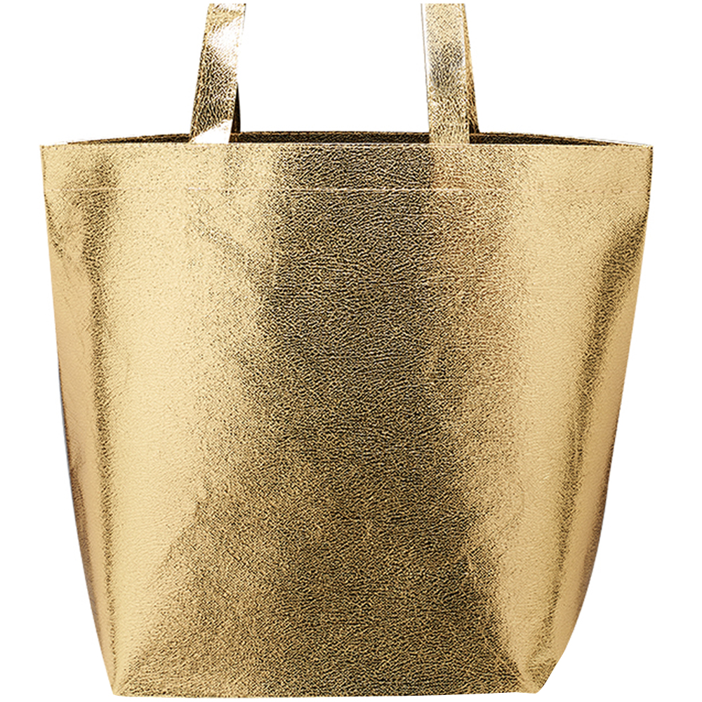 Woven Metallic Tote Bag