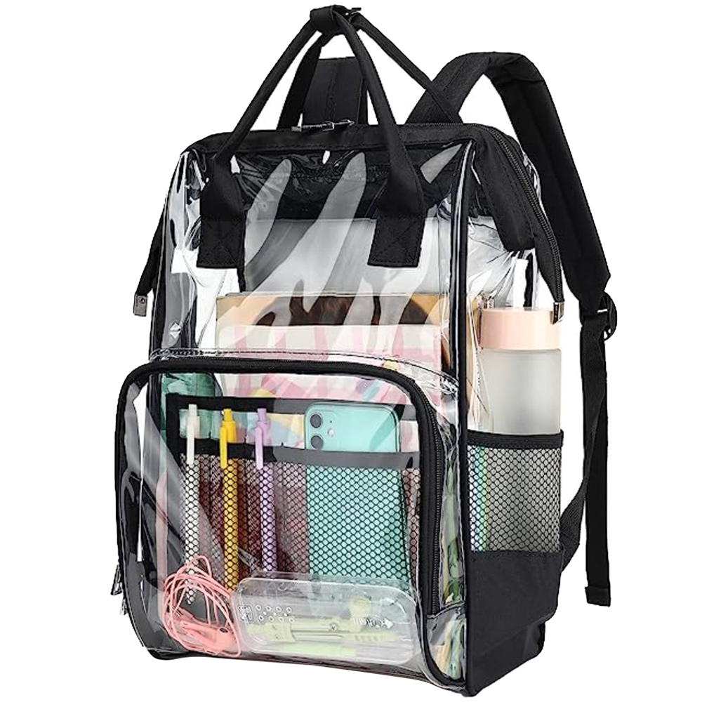 Large heavy duty clear clearance backpack