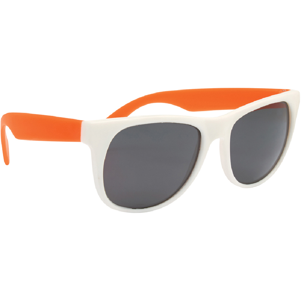 orange and white sunglasses