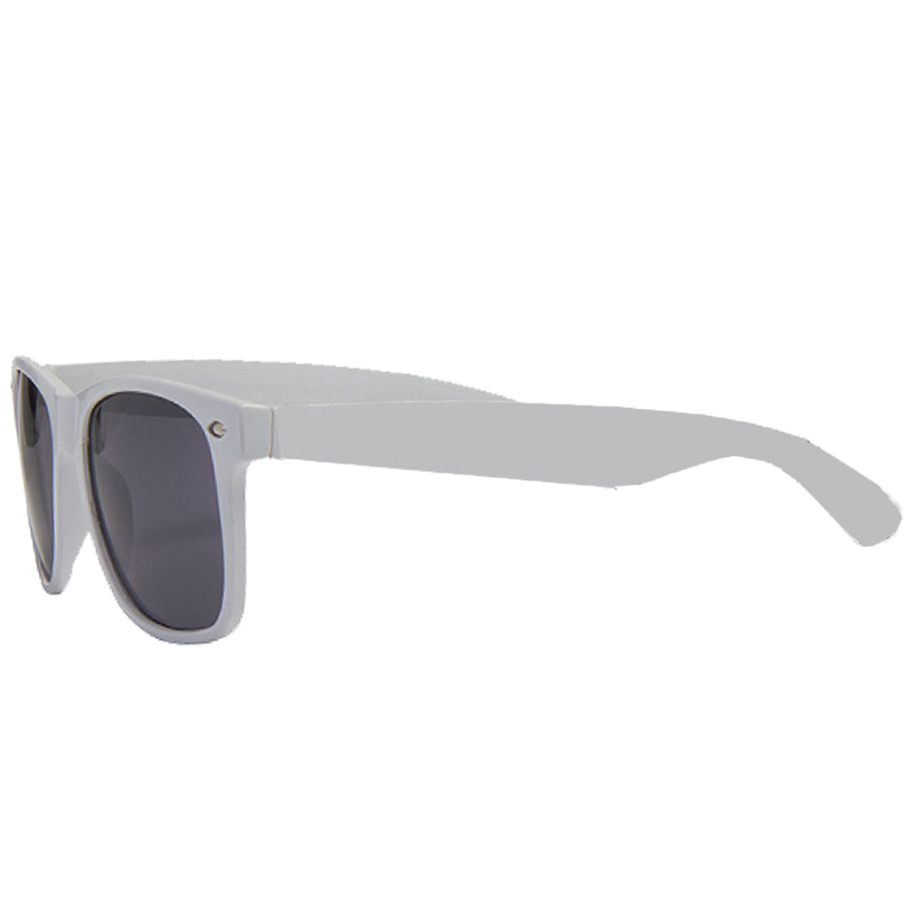 100 White Blank Sunglasses with Scratch Resistant Lens (Blank)